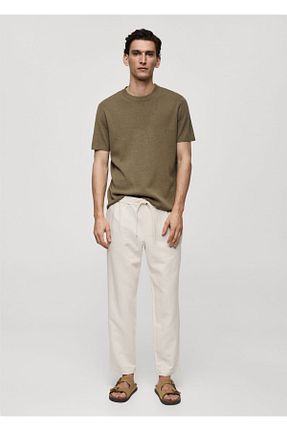 تیشرت سبز مردانه رگولار MANGO Man - کد 832592636