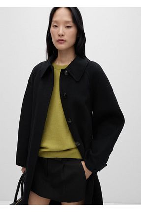 پلیور سبز زنانه ساده MANGO - کد 855801215