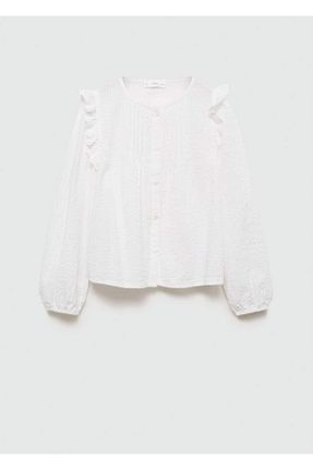 بلوز نباتی بچه گانه ساده MANGO Kids - کد 854911026