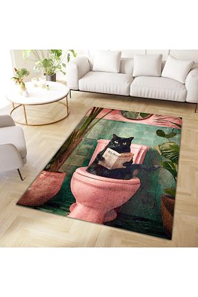 فرش صورتی قابل شستشو Rugs Modern Halı - کد 862267578