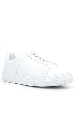 کفش کژوال سفید زنانه چرم خالص Shoes Center - کد 847313943