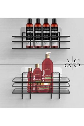 قفسه حمام مشکی Açık Raflı Store - کد 862315804