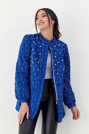 کت آبی زنانه رگولار YAFA CLOTHING & ACCESSORIES - کد 270088428