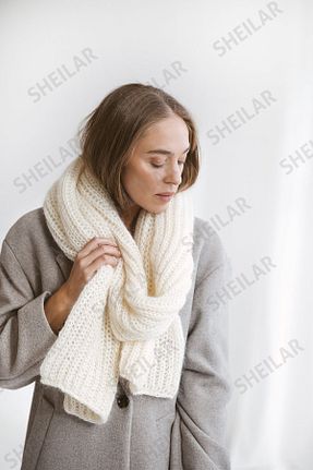 گردنی سفید زنانه اکریلیک Sheilar - کد 862231609