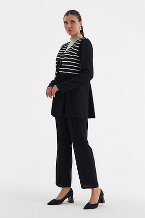 ست بالاتنه و پائین تنه مشکی زنانه بافتنی YAFA CLOTHING & ACCESSORIES - کد 860716252