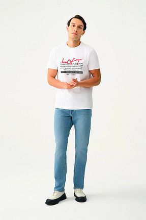 شلوار جین متالیک مردانه پاچه لوله تفنگی Loft - کد 862255807