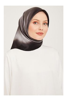 روسری مشکی کرپ ساتن ابریشم Armine - کد 855220328