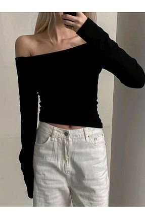 بلوز مشکی زنانه ساده DarkellaStore - کد 803149907