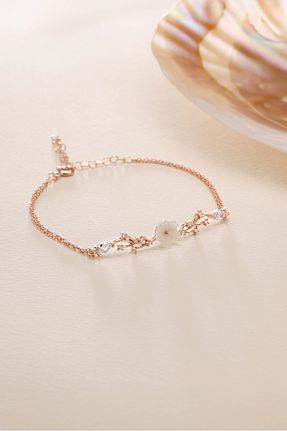 دستبند نقره صورتی زنانه 925 عیار NEREZE - کد 862334116
