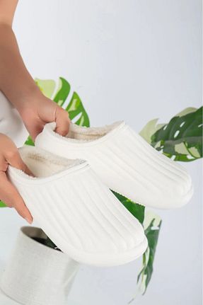 دمپائی خانگی سفید زنانه پلی اورتان PLN SHOES - کد 777272287