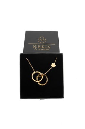 گردنبند استیل ( فولاد ) طلائی استیل (فولاد) nibirun - کد 862343267