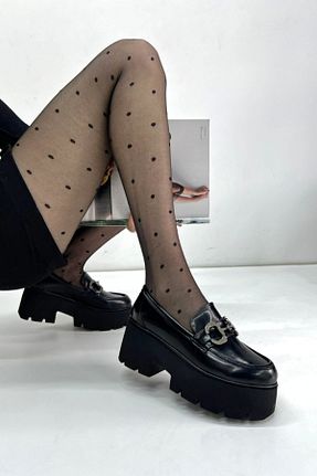 کفش لوفر مشکی زنانه چرم مصنوعی inizio - کد 839492379
