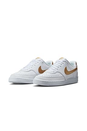 کفش اسنیکر طلائی زنانه چرم اصل Nike - کد 862343427