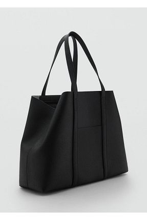 کیف دوشی مشکی زنانه چرم مصنوعی MANGO Teen - کد 857676918