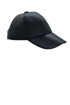 کلاه مشکی زنانه چرم خالص Hoppe - کد 862355446