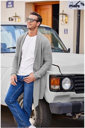 رویه طوسی مردانه Relaxed youknitwear you - کد 758918528