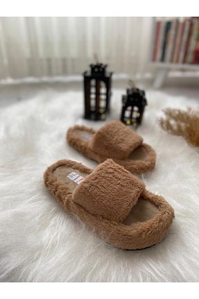 دمپائی خانگی قهوه ای زنانه مخملی NevaYy collection - کد 862450400