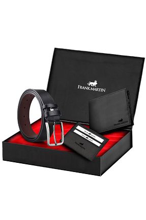 کیف پول مشکی مردانه سایز متوسط Frank Martin - کد 93974220