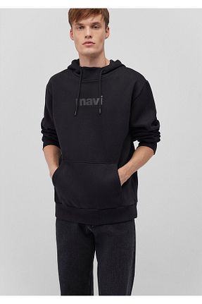 سوئیشرت مشکی مردانه چاپی Mavi - کد 409815534
