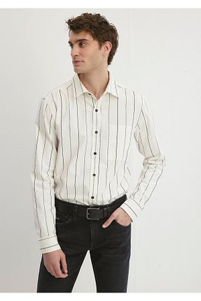 پیراهن طوسی مردانه اسلیم فیت Mavi - کد 839845237