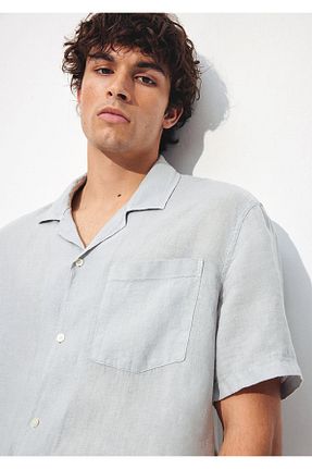 پیراهن طوسی مردانه یقه پیراهنی Mavi - کد 833991980