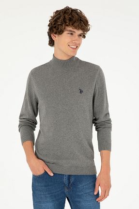 پلیور طوسی مردانه ساده U.S. Polo Assn. - کد 862426237