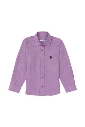 پیراهن صورتی بچه گانه یقه پیراهنی U.S. Polo Assn. - کد 862457543