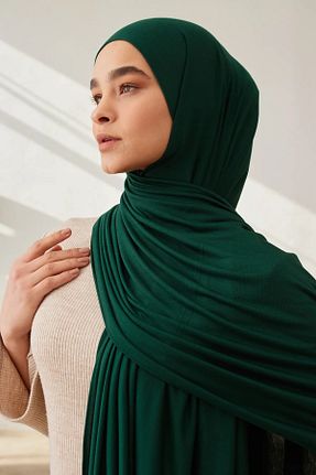 روسری سبز ساده Femple Modest - کد 838259672