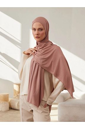روسری خاکی پنبه پلی استر Femple Modest - کد 835917110
