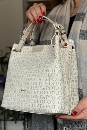 کیف دوشی بژ زنانه چرم مصنوعی Just Polo - کد 448173384