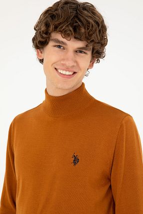 پلیور قهوه ای مردانه ساده U.S. Polo Assn. - کد 862426292