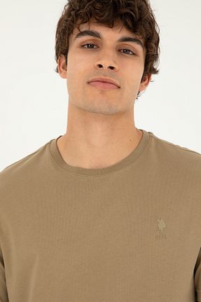 تیشرت خاکی مردانه رگولار U.S. Polo Assn. - کد 859373863