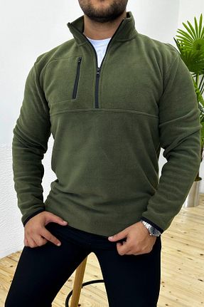سوئیشرت خاکی مردانه ساده VİP LOKAL - کد 862460225