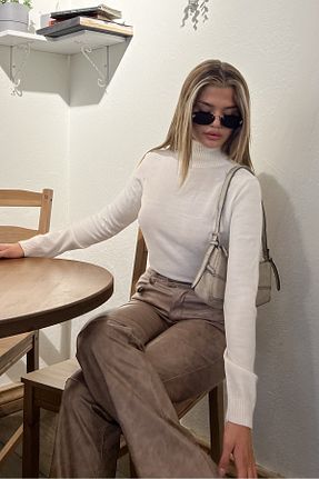 بلوز سفید زنانه ساده la & vetta - کد 862468206