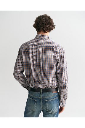پیراهن قهوه ای مردانه رگولار Gant - کد 862484506