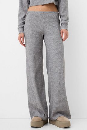 شلوار طوسی زنانه پلی استر Bershka - کد 862482548