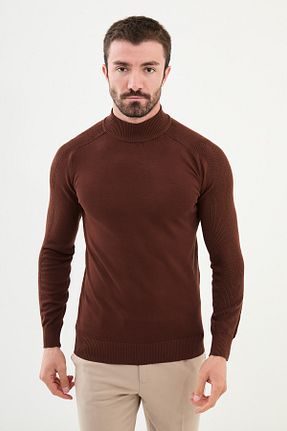 پلیور نارنجی مردانه ساده Mcr - کد 859932497