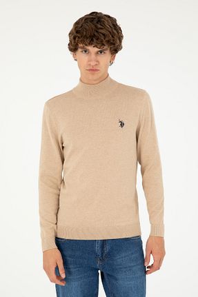پلیور بژ مردانه ساده U.S. Polo Assn. - کد 862502867
