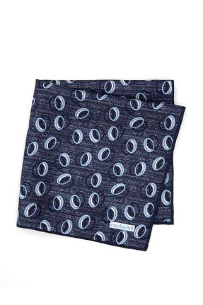 دستمال جیبی آبی مردانه ابریشم Cacharel - کد 862548663