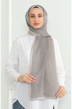 روسری قهوه ای پنبه ای sefamerve - کد 862593315