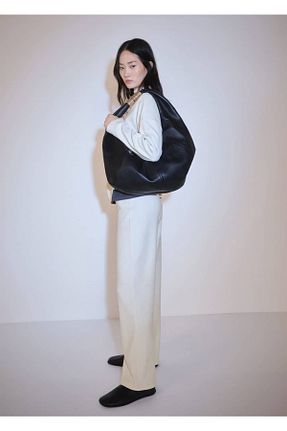 شلوار نباتی زنانه الاستین MANGO - کد 862573586