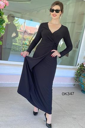 لباس مشکی زنانه بافتنی İnce Topuk - کد 776929384