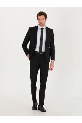 شلوار مشکی مردانه پارچه Cacharel - کد 862583938