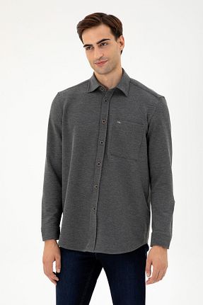 پیراهن سفید مردانه یقه پیراهنی U.S. Polo Assn. - کد 862574487