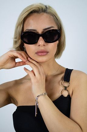 عینک آفتابی مشکی زنانه UV400 Rachel Paris - کد 673444432