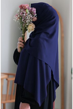شال سرمه ای زنانه Medine İpeği suhneva - کد 862573724