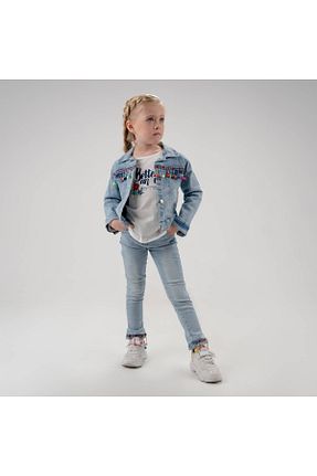 ست بالاتنه و پائین تنه آبی بچه گانه جین Cool Exclusive - کد 862589236