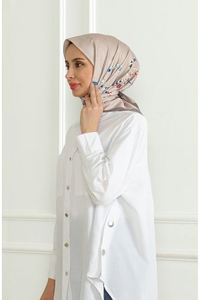 روسری قهوه ای İpek Tivil sefamerve - کد 862592970