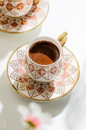 فنجان قهوه سفید 6 نفره Nehir - کد 862593773