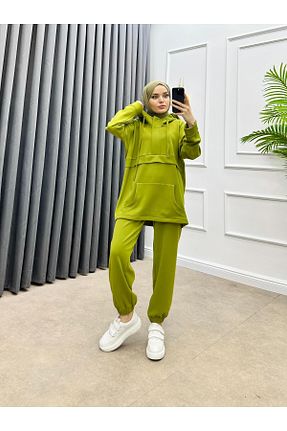 ست بالاتنه و پائین تنه سبز زنانه لیکرا bezenstore - کد 862599939
